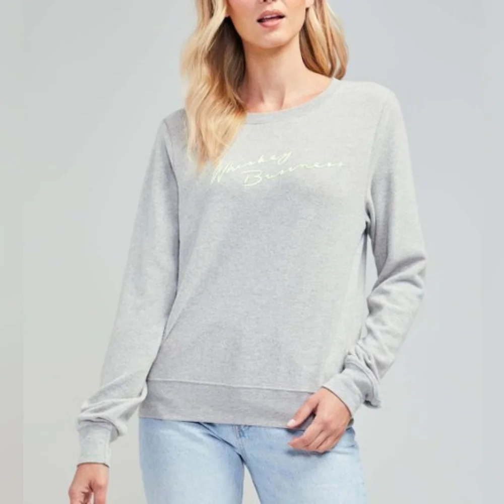 Heather Gray 'Whiskey Business' Sweatshirt, M - Picture 6 of 11